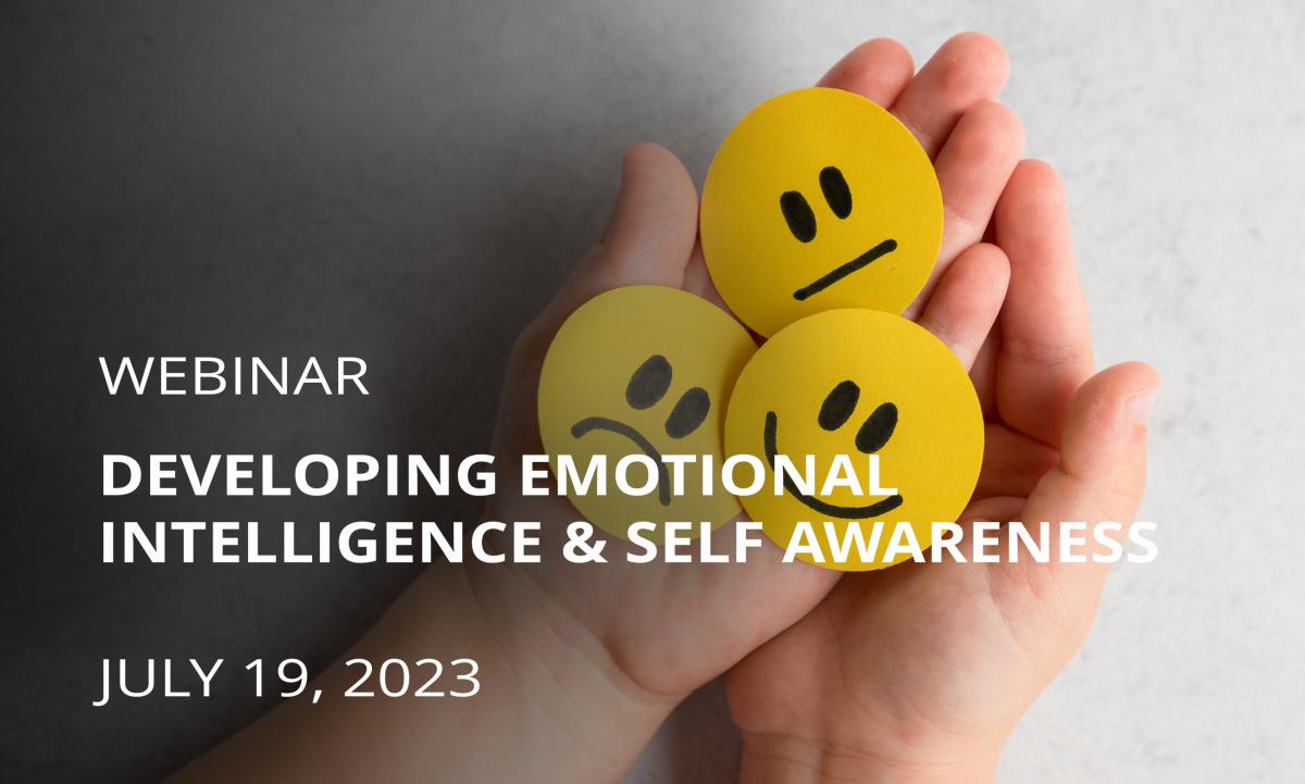 Emotional Intelligence webinar information graphic
